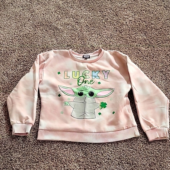 Star Wars St Patricks Day Sweatshirt, Girls - Picture 2 of 3